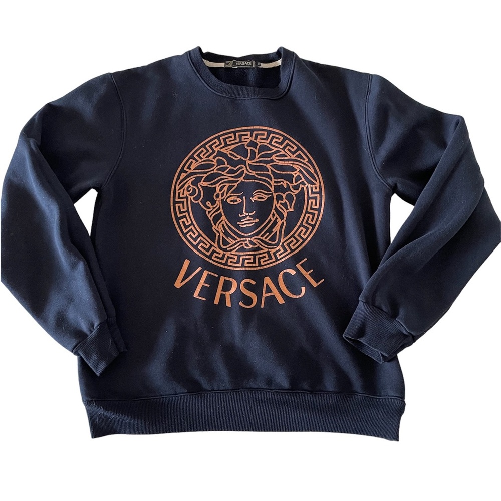 Versace Black Pullover Size XL 19x20.5